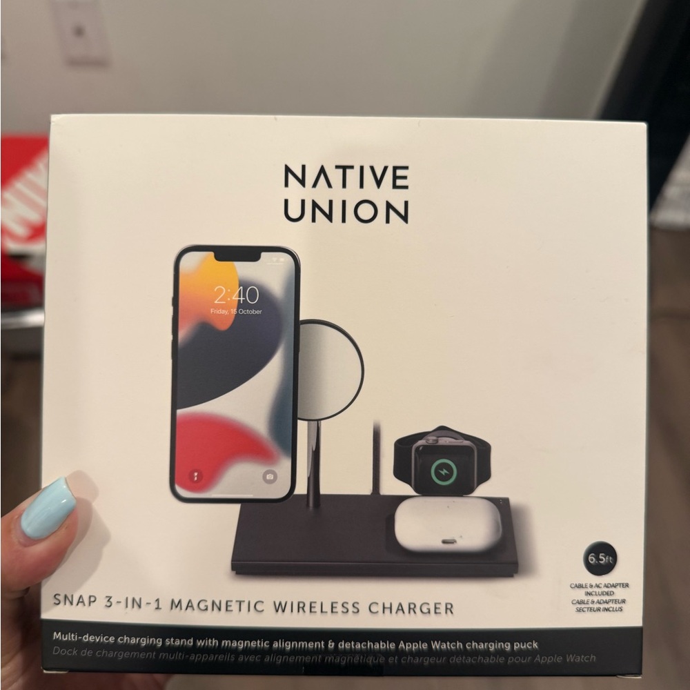 Native Union Snap 3-in-1 Magnetic Wireless Charger